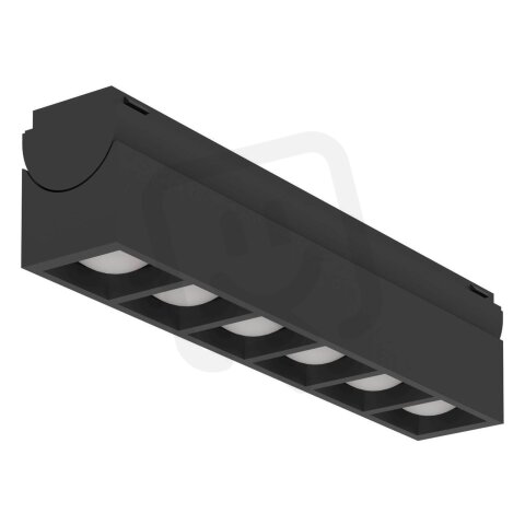 Bodové svítidlo TPLUS 6 LENS SPOT LED-CCT  L180 černá 6,6W IP20 EGLO 901686