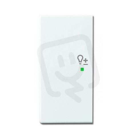 ABB Future linear,Solo Kryt 2násobný levý symbol stmívání studio bílá SRD-2-L-84