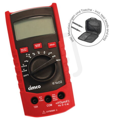 Měřící přístroj DMM TRMS v pouzdře do 1000 V CIMCO 111491