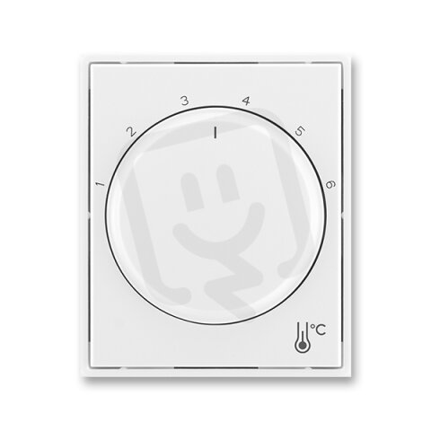 Kryt termostatu s otočným ovládáním, bílá/bílá ABB 3292E-A00300 03