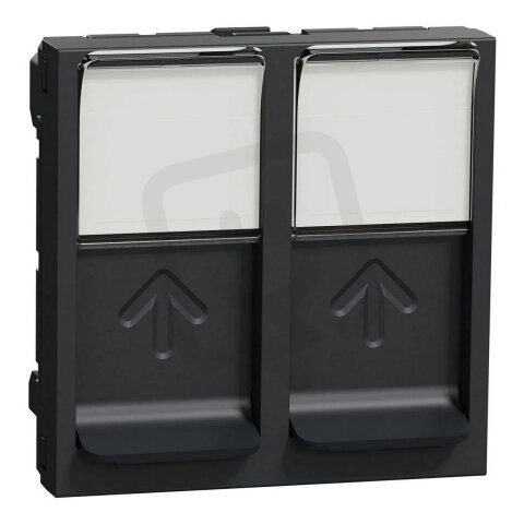 Centrální deska NOVÁ UNICA 2xRJ45 S-ONE, 2M, Antracit SCHNEIDER NU942054