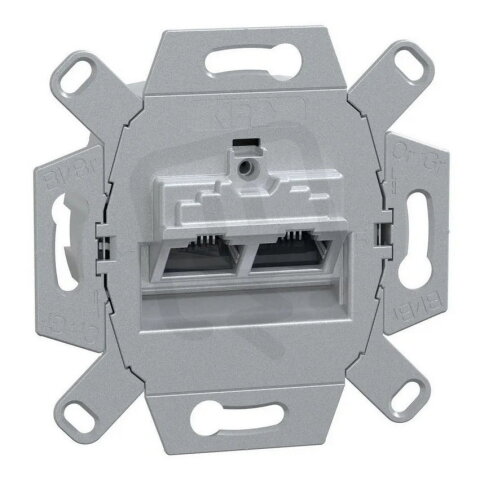 Mechanizmus datové zásuvky 2xRJ45, Merten, kategorie 6A, STP SCHNEIDER 465706