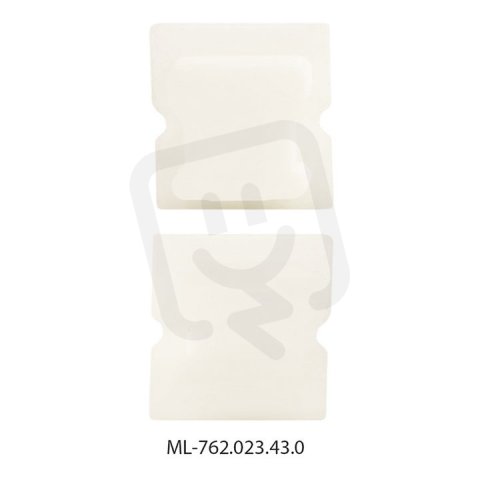 Koncovka bez otvoru pro PA, bílá barva, 1ks MCLED ML-762.023.43.0