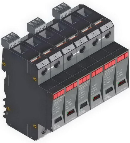 Přepěťová ochrana POm I 3 R LCF BD 114kA 280V/38kA, modulární, monoblok, B+C+D
