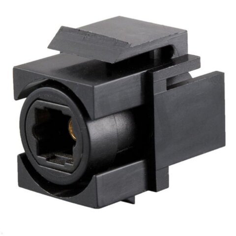Bachman 918.045 toslink fiber-optic audio keystone socket black