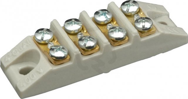 SEZ-CZ 6313-14 MP Přístrojová svorkovnice keramická 4x4mm