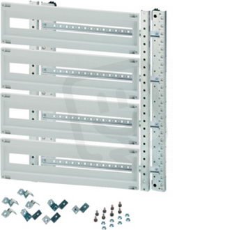 Nosná konstrukce s lištami DIN a přístr. krytem 500x300mm, 3x16 mod., System C