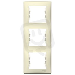 Sedna Rámeček trojnásobný vertikální, Beige SCHNEIDER SDN5801347