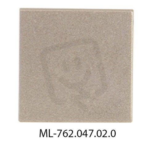 Koncovka pro RD bez otvoru, stříbrná barva, 1 ks MCLED ML-762.047.02.0