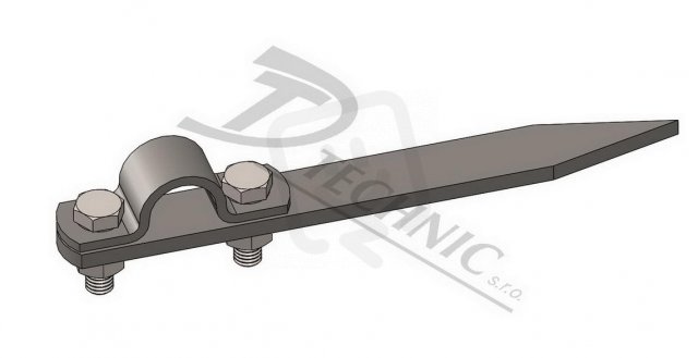 DOT 300 Držák ochranné trubky a jímače - špička - L=300 mm DT TECHNIC 102200