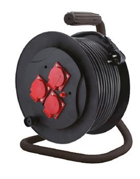Prodlužovací buben PZB-111-25G/1 25m 3x zásuvka 230V, IP44, H05RR-F 3x1