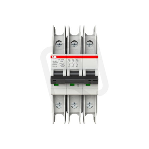 ABB SU203M-Z0,5 jistič char. Z 10kA 0,5A 3P  dle UL489 a CSA 22.2 No. 5