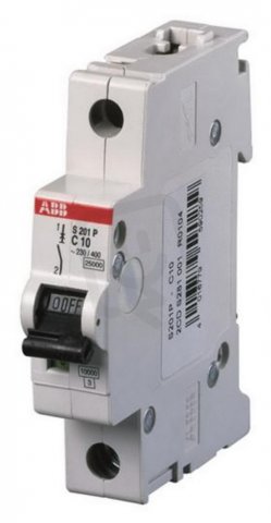 S201P-K1,6 Jistič 1,6A char.K 1P 15-25kA (230/400V) AC ABB 2CDS281001R0257