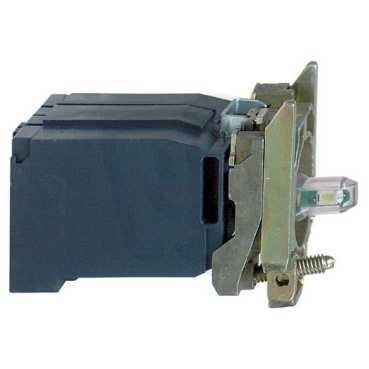 Schneider ZB4BV3D6 Polosestava objímky, 110...120V, modrá