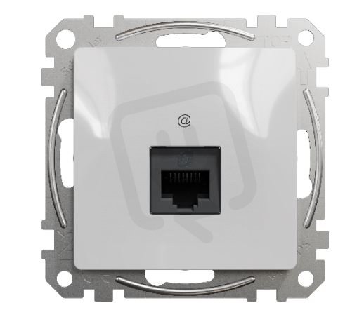 Sedna D/E Datová zásuvka 1xRJ45 kat. 6A UTP, Aluminium SCHNEIDER SDD113466