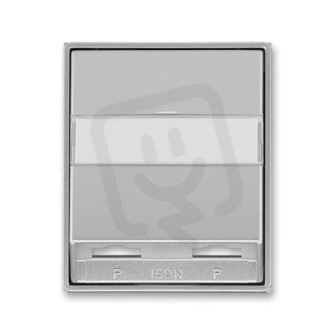 Kryt dvojzásuvky ISDN průchozí 5013E-A00252 08 titanová Time ABB