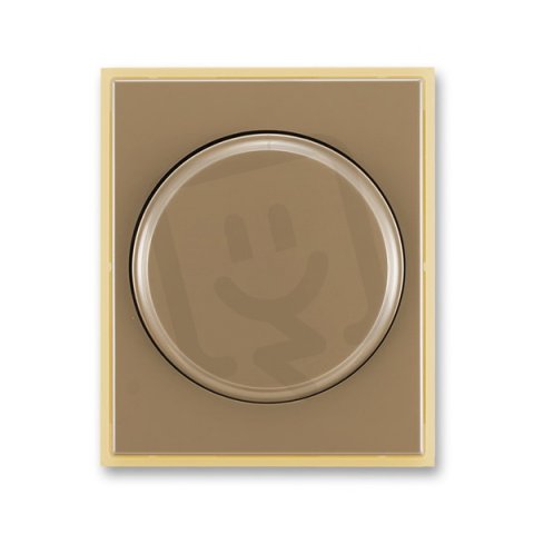 Kryt stmívače s otoč ovládáním 3294E-A00123 25 kávová/led. opálová Element ABB