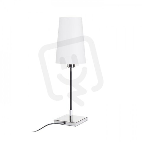 LULU stolní bílá/černá chrom 230V E27 28W RENDL R12464