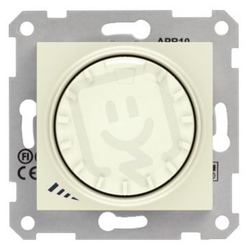 Sedna Stmívač otočný tlačítkové spínání RL 40-1000 W/VA 1 Beige SCHNEIDER