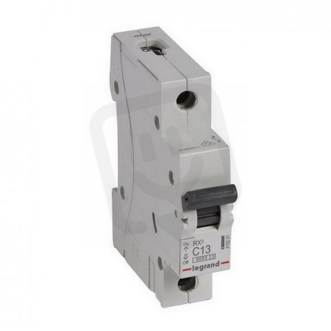 RX3 JISTIČ, 1 PÓLOVÝ, CHAR. C, 13A 6000A LEGRAND 419201