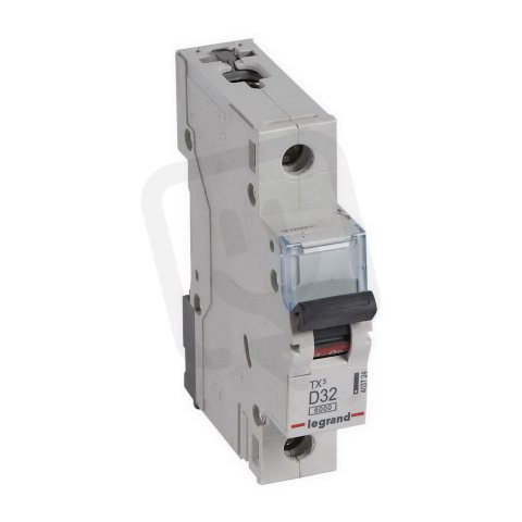 TX3 JISTIČ, 1 PÓLOVÝ, CHAR. D, 32A 6000A LEGRAND 403724