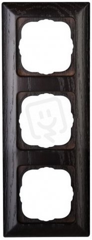 ONTARIO WENGE - rámeček 3-nás. pro vodorovnou a svislou montáž KOPP 306737530