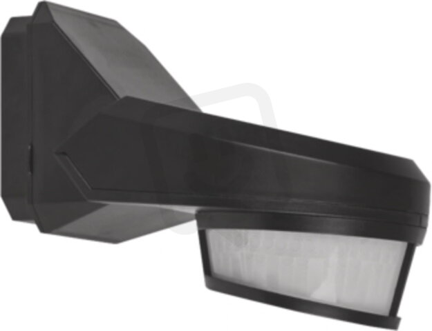 Detektor pohybu pro venkovní použití 230V AC, 120°, 16m, black NIKO 351-26552
