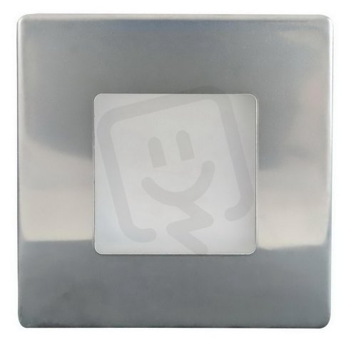 Nástěnné vestavné LED svítidlo DECENTLY IP44 Nickel 1.7W WW 100/160lm GXLL354