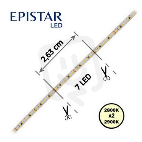 LED pásek 266LED/m 2216 IP20 2800-2900 K bílá 24V 4mm 5m FK TECHNICS 4739210-60