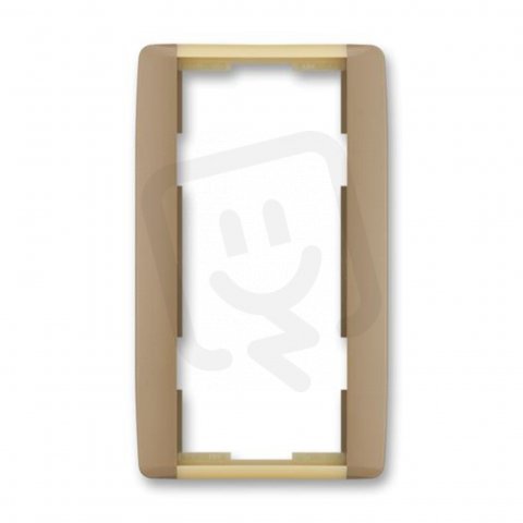 ELEMENT Dvojrámeček svislý kávová/led. opálová ABB 3901E-A00121 25