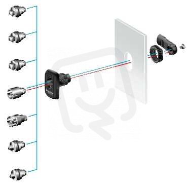 Schneider NSYAEDLB5S3D S3D, 5mm double bar (motýlek)