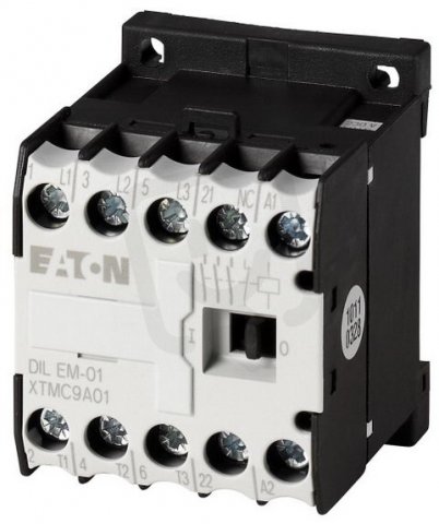 Eaton 10496 Malý stykač 4kW, 1V, Uc=48V DC DILEM-01-G(48VDC)