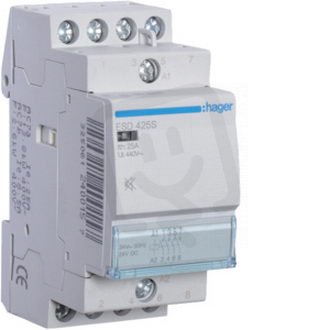 Stykač se sníž. hlučností 25A, 4S, 24V AC /ESN425B/ HAGER ESD425S