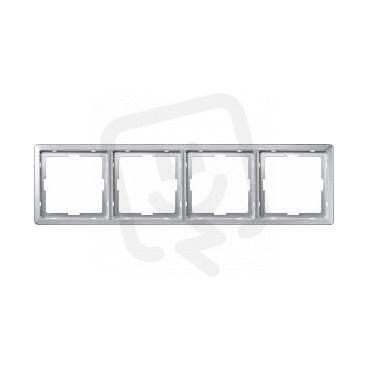 Schneider MTN481460 Rámeček Artec, čtyřnásobný, Aluminium