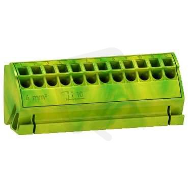 Schneider 04214 4 zemnící bloky s 12 svorkami 4mm2