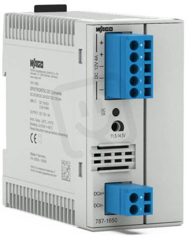 Převodník DC/DC vstupní napětí 24 V DC Výstupní napětí 12 V DC WAGO 787-1650