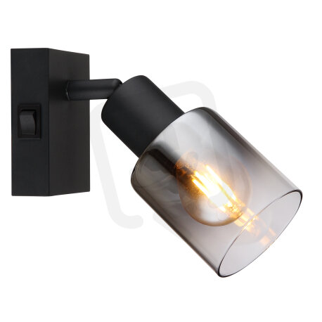 Nástěnné svítidlo HUBERTUS černá 1xE14,max. 40W 230V GLOBO 54308-1
