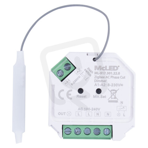 ZigBee přijímač do krabičky pro stmívání svítidel, max. 400 W/230 VAC