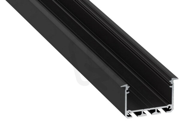 Hliníkový profil AL-PROFIL INSO BLACK 2M (10-0125-20) GREENLUX GXLP2043