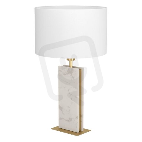 Stolní svítidlo BELESAR E27 mosaz/bílá 40W EGLO 390409