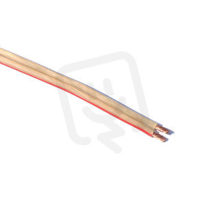Kabel TP 2x0,75 mm2 transparentní ALUMIA KAB003