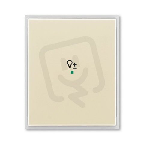 ABB Element Kryt 1násobný symbol stmívání slonová kost/led.bílá 6220E-A01004 21