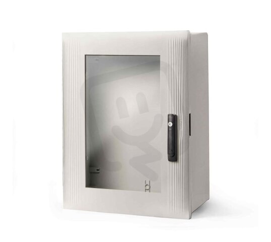 Skříň 49168-T-3P STONE IP55, 800x600x300mm, průhledné dveře, bez montážní desky