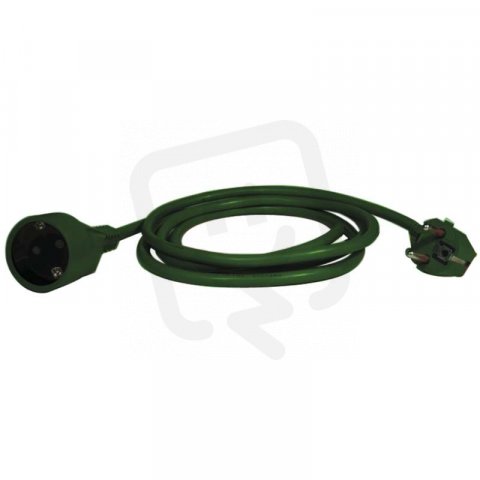 Prodlužovací kabel 1 zásuvka 5M ZELENÁ SCHUKO Emos P0125Z