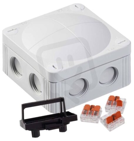 Krabice rozvodná COMBI 308/ 3-221-413 PP LGY IP66/68 se svorkovnicí WAGO