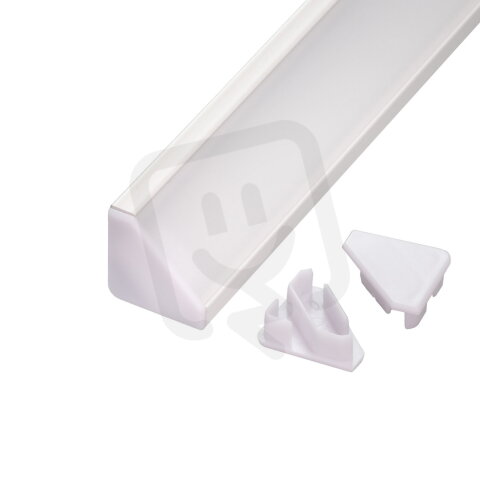 Koncovka profilu R6W bílá T-LED 096642