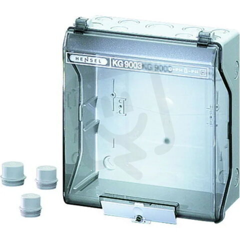 KV-Prázdná skříň, při vestavěné montážní desce 182x205x95 mm HENSEL KG 9003