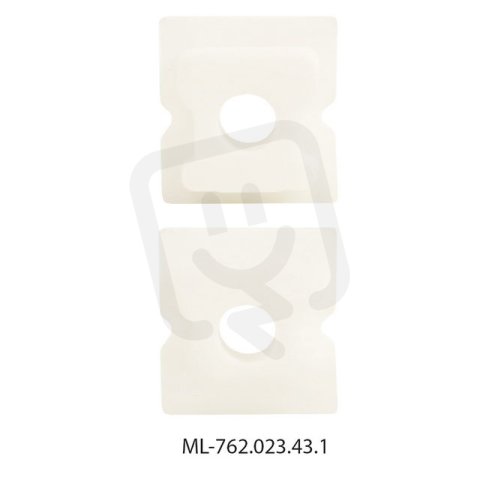 Koncovka s otvorem pro PA, bílá barva, 1ks MCLED ML-762.023.43.1
