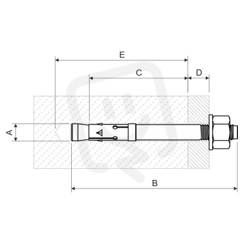 Nerezová kotva 6x70 KOPOS INOXKPO 6X70_IX