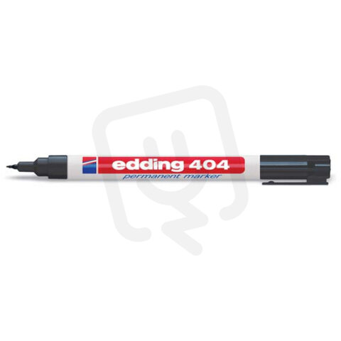 Permanentní pero s kulatým hrotem 0,75mm/barva černá EDDING 404 černá